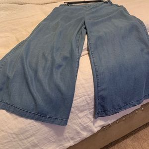 Free People Chambray Culottes